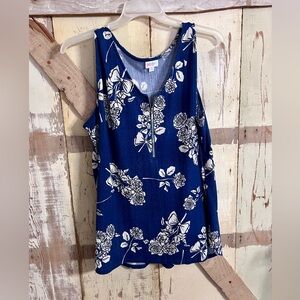 Lularoe size xl tank with gold zipper